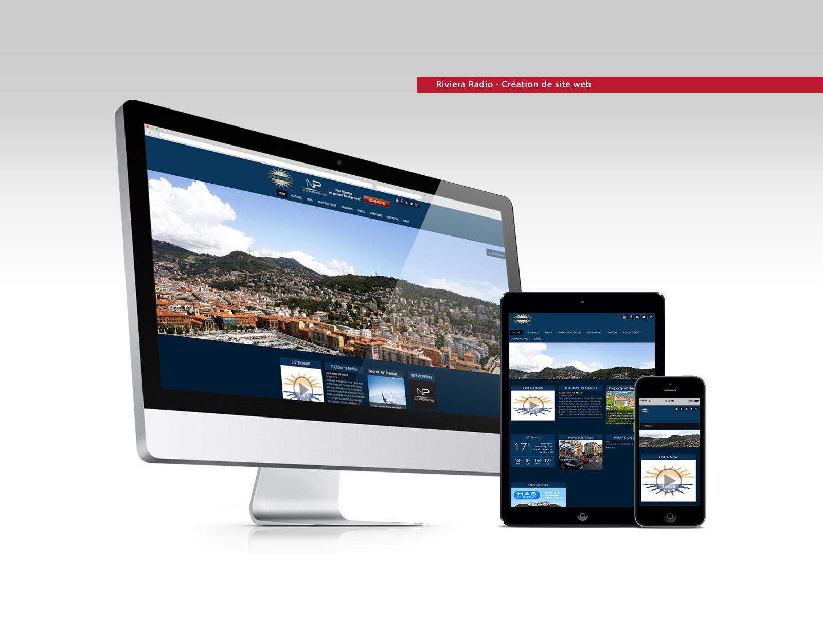 Site Internet de Riviera Radio – Monaco
