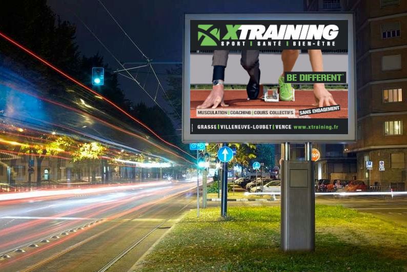 X-Training – Villeneuve Loubet – Visuels et campagne d’affichage